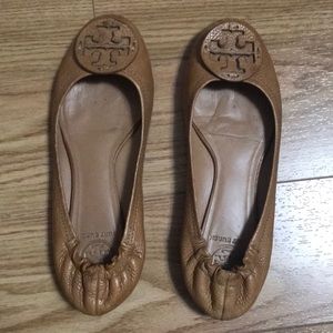 Brown tory Burch Flats